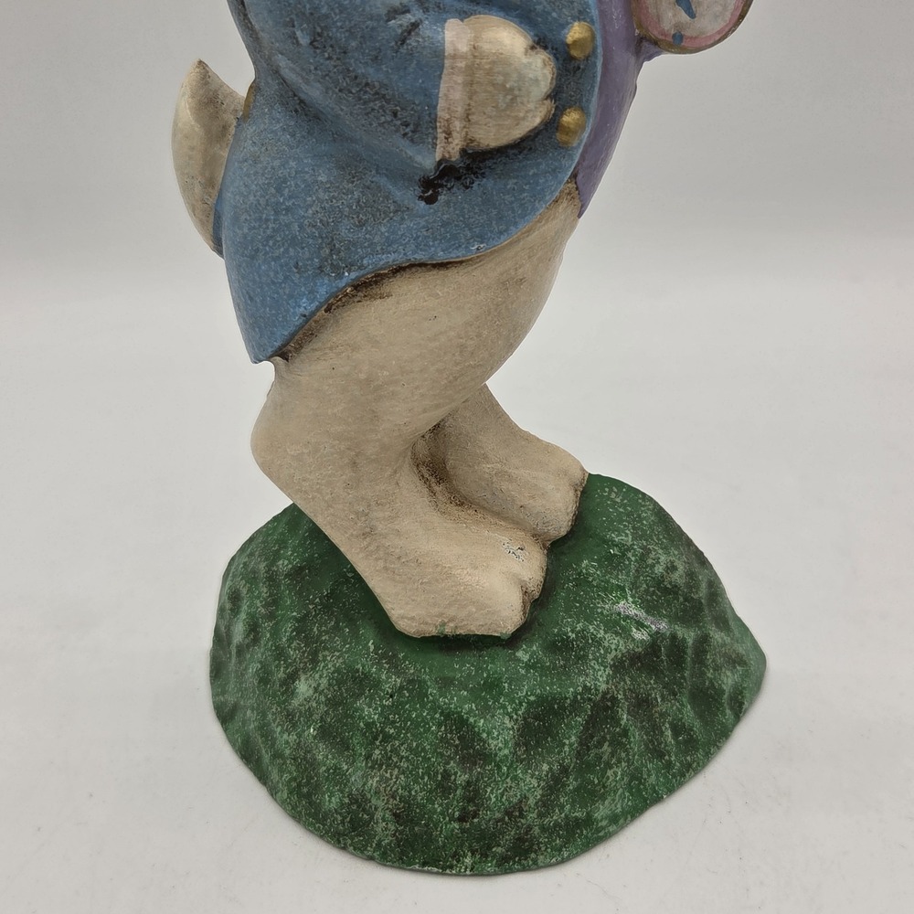 Midwest Importer Cast Iron Bunny Doorstop Alice In Wonderland White Rabbit Heavy - Picture 3 of 11